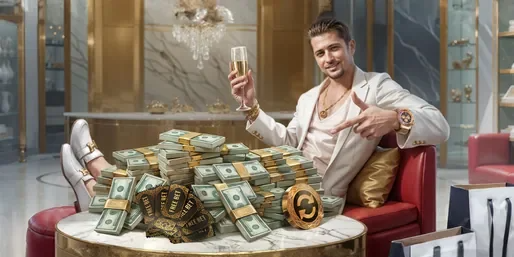 millioner-cashback-cash-and-gold-coins-luxury-lounge